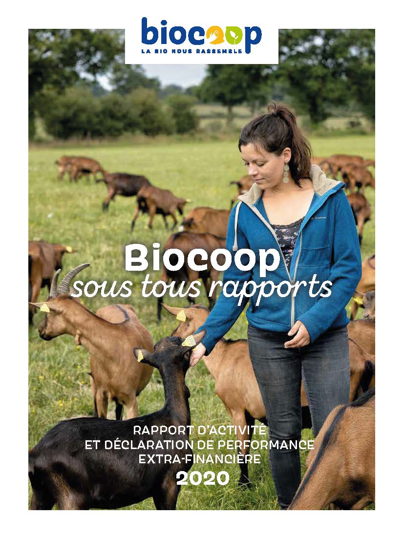 Première de couverte magazine Rapport d'activité Biocoop